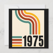 1975レトロヴィンテージポスター50誕生日ありがとう (正面)