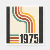 1975レトロヴィンテージポスター50誕生日 スタンダードランチョンナプキン (正面)