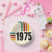 1975レトロヴィンテージポスター50誕生日 ペーパーボウル (パーティー)