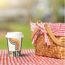 1975レトロヴィンテージポスター50誕生日 紙コップ