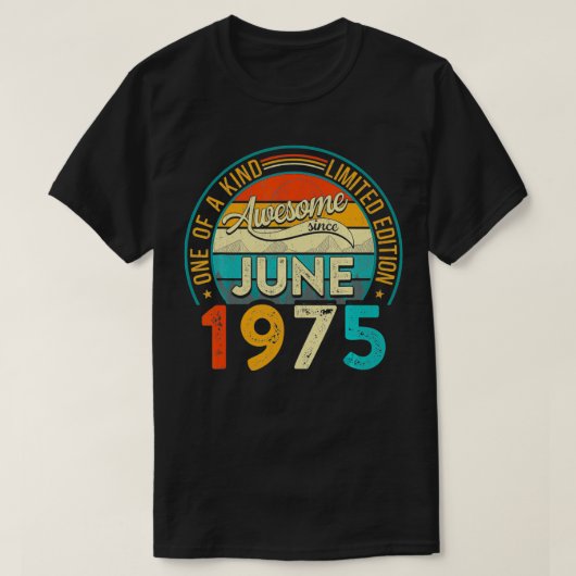 1975動揺して年6月46年からのヴィンテージ Tシャツ (デザイン正面)