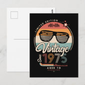 1975年からのヴィンテージ ポストカード (正面/裏面)