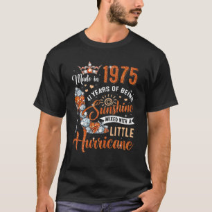 1975年に作られた47歳の誕生日クイーンダイヤモンド彼 Tシャツ