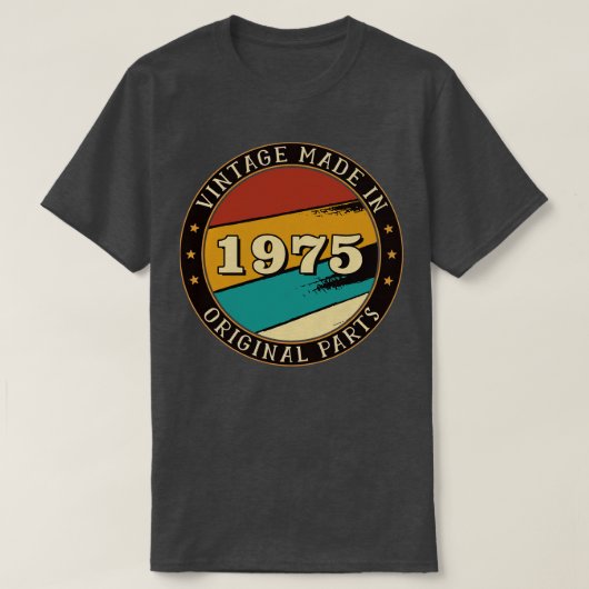 1975年に製造されたヴィンテージ部品オリジナル Tシャツ (デザイン正面)