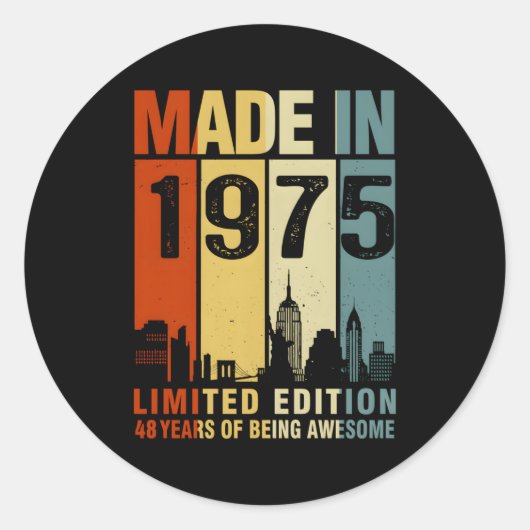 1975年に48年にわたって作られ素晴らしる ラウンドシール (正面)