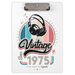 1975年のヘッドフォン以降のヴィンテージ クリップボード