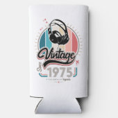 1975年のヘッドフォン以降のヴィンテージ スリム缶クーラー (裏面)