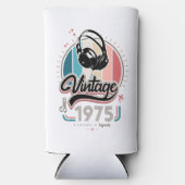 1975年のヘッドフォン以降のヴィンテージ スリム缶クーラー (正面)