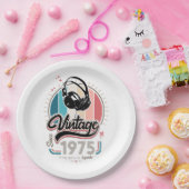 1975年のヘッドフォン以降のヴィンテージ ペーパープレート (パーティー)