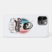 1975年のヘッドフォン以降のヴィンテージ Case-Mate iPhoneケース (裏面(横))