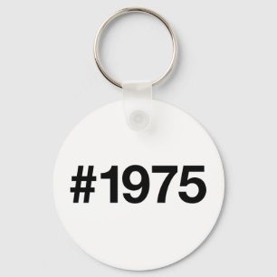 1975年ハッシュタグ50年誕生日記念日 キーホルダー