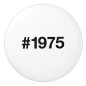 1975年ハッシュタグ50年誕生日記念日 セラミックノブ (正面)