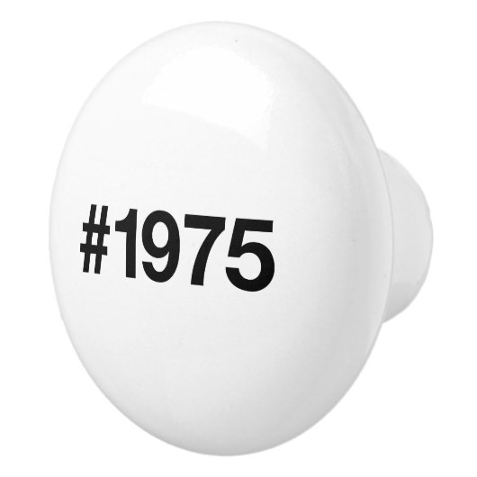 1975年ハッシュタグ50年誕生日記念日 セラミックノブ (右)