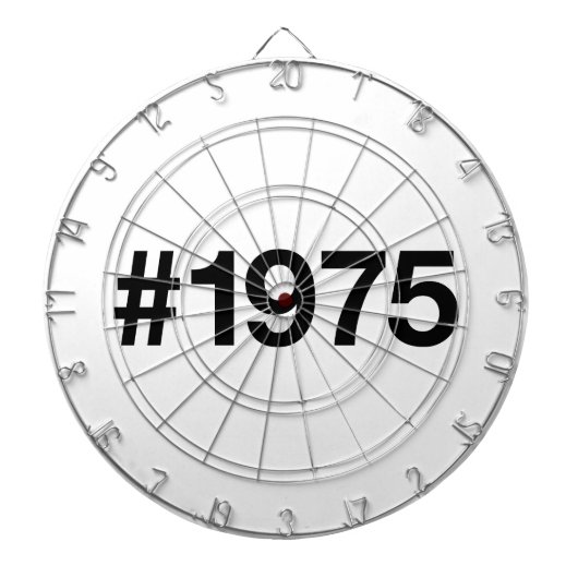 1975年ハッシュタグ50年誕生日記念日 ダーツボード (正面)