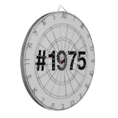 1975年ハッシュタグ50年誕生日記念日 ダーツボード (正面左)