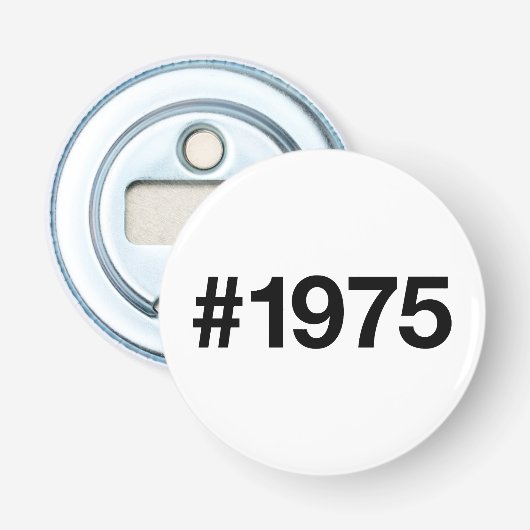 1975年ハッシュタグ50年誕生日記念日 栓抜き (正面)