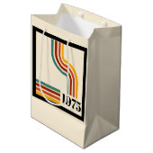 1975年レトロストライプヴィンテージポスター ミディアムペーパーバッグ (正面アングル)