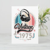 1975年以来のヴィンテージヘッドホン 招待状 (スタンド正面)