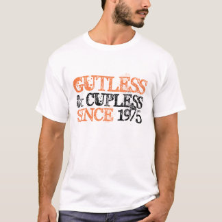 1975年以来のGutlessそしてCupless (白) Tシャツ