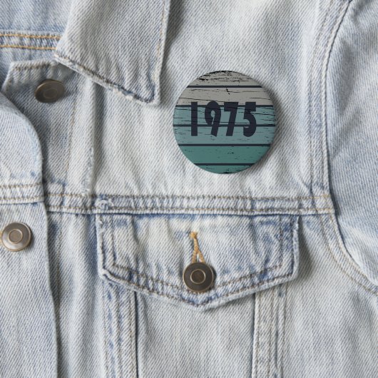 1975年生まれのヴィンテージバースデーパーティー 缶バッジ (インサイチュ)