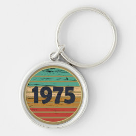1975年生まれのヴィンテージ誕生日ギフト キーホルダー