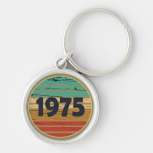 1975年生まれのヴィンテージ誕生日ギフト キーホルダー