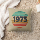 1975年生まれのヴィンテージ誕生日ギフト クッション (ブランケット)