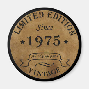1975年生まれのヴィンテージ誕生日ギフト マグネット