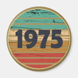 1975年生まれのヴィンテージ誕生日パーティー マグネット
