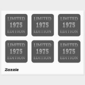 1975年生まれの誕生日パーティー スクエアシール (シート)