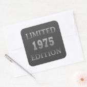 1975年生まれの誕生日パーティー スクエアシール (封筒)