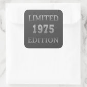 1975年生まれの誕生日パーティー スクエアシール (バッグ)