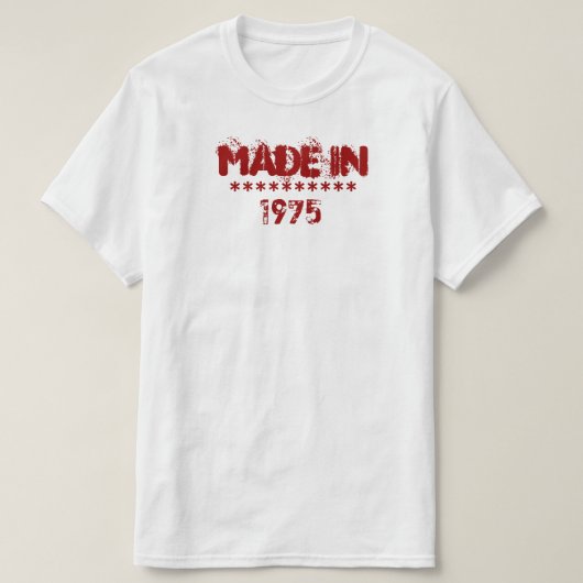 1975年製シャツ Tシャツ (デザイン正面)