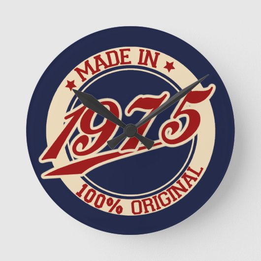 1975年製 ラウンド壁時計 (正面)