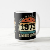 1975年製 レトロ 50歳 誕生日お祝い コーヒーマグカップ (正面右)