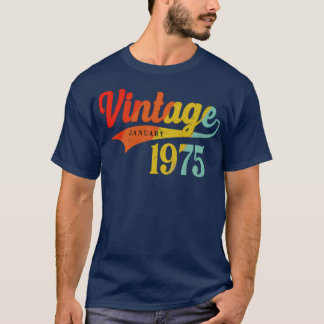 1975年1月誕生日ヴィンテージ1975年1月素晴らし Tシャツ