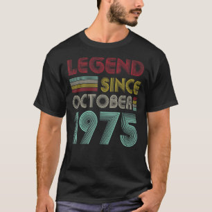 1975年10月47誕生以来47歳の伝説 Tシャツ