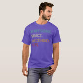 1975年12月生まれの50歳 Awesome 50歳の誕生日 Tシャツ (正面フル)
