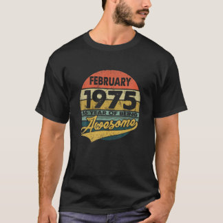 1975年2月生まれ46歳装46Th Bir Tシャツ