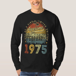 1975年2素晴らし月以来48誕生日48年 Tシャツ
