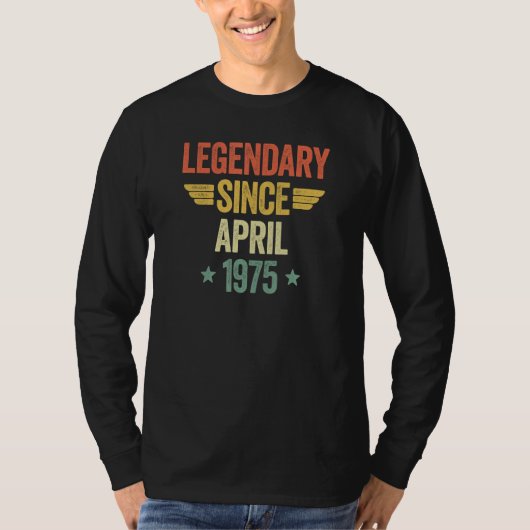 1975年4月から伝説的な存在 Tシャツ (正面)