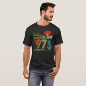 1975年48生まれ歳ヴィンテージ48誕生日Re Tシャツ (正面フル)