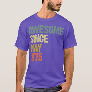 1975年5月以来最高のレトロなヴィンテージギフト友達 Tシャツ