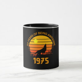 1975年50歳のヴィンテージ マグカップ