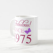 1975年50誕生日以来の素晴らしい コーヒーマグカップ (正面左)
