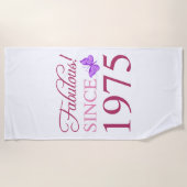 1975年50誕生日以来の素晴らしい ビーチタオル (正面)