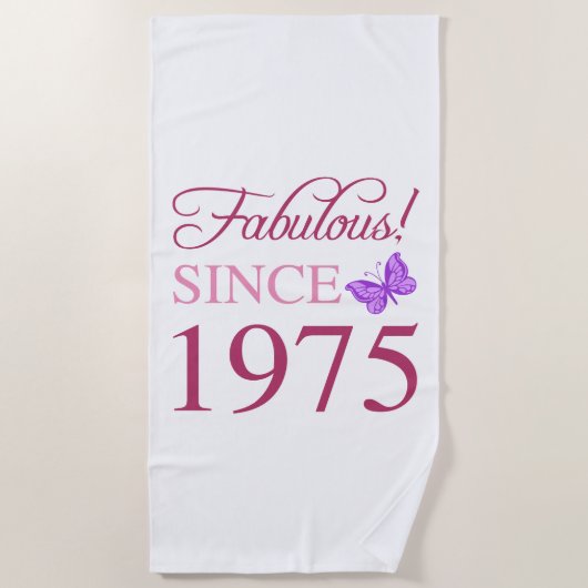 1975年50誕生日以来の素晴らしい ビーチタオル (正面)