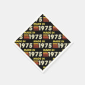 1975年50誕生日製 スタンダードカクテルナプキン (角)