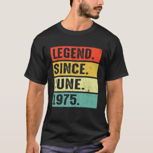 1975年6月から47年の伝説 47歳の誕生日 Tシャツ