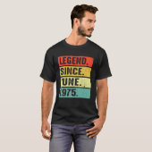 1975年6月から47年の伝説 47歳の誕生日 Tシャツ (正面フル)